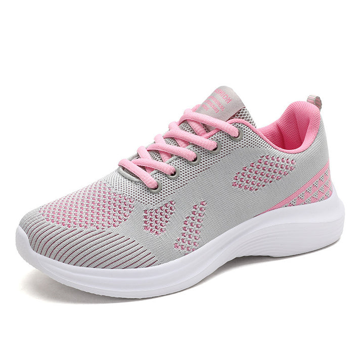 Damen nan leichte Laufschuhe mit atmungsaktivem Strickobermaterial und viskoelastischer Komfortsohle Drune