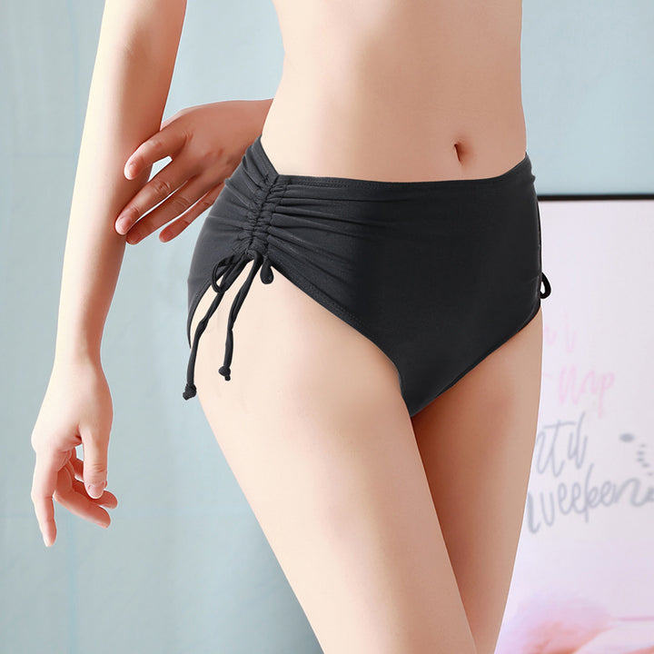 Damen Hochtailliertes Bikinihöschen mit seitlichen Bindebändern Drune