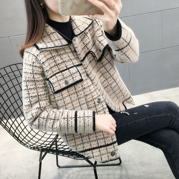 Damen Modische Jacke mit Komfortschnitt Drune