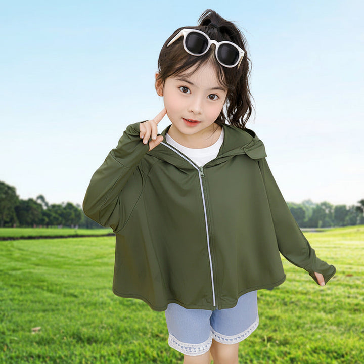 Damen leichte UV-Schutzjacke mit Kapuze Drune