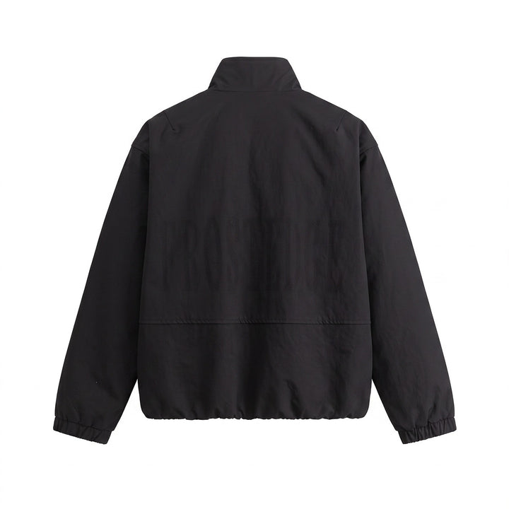 Herren Kurz geschnittener minimalistischer Boxy‑Blouson mit Stehkragen und Druckknopfblende Drune