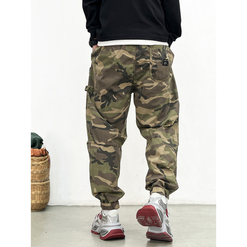 Herren Bequeme Camouflage Cargo-Hose Drune