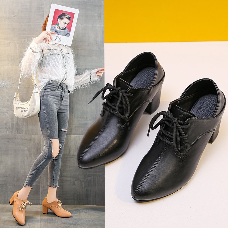 Damen Schnürschuhe mit Blockabsatz und modischem Design Drune