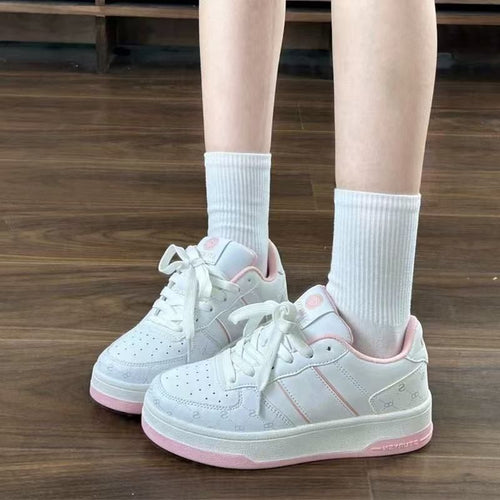 Damen Sportliche Sneakers mit dickem Komfort-Fußbett und atmungsaktiver Oberflächenstruktur Drune