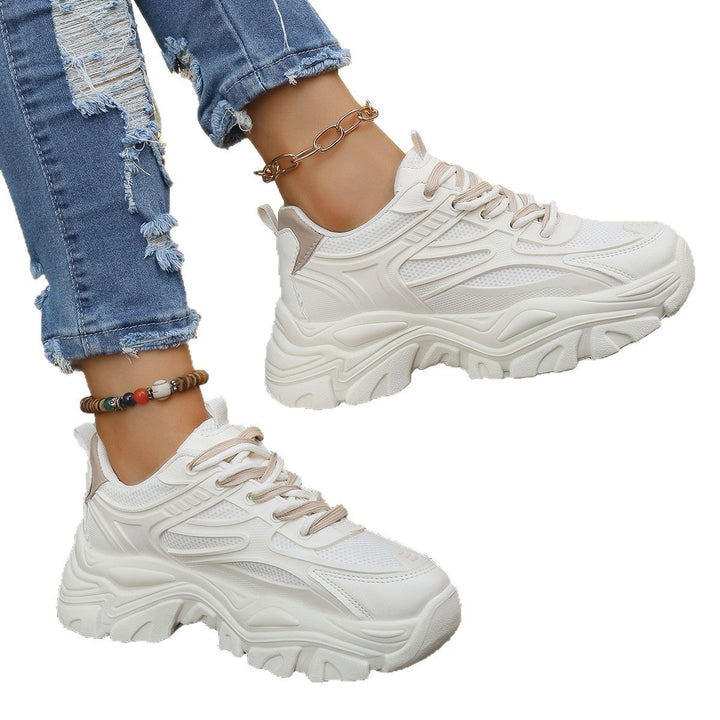 Damen Chunky Sneakers mit dämpfender Sohle und atmungsaktivem Obermaterial Drune