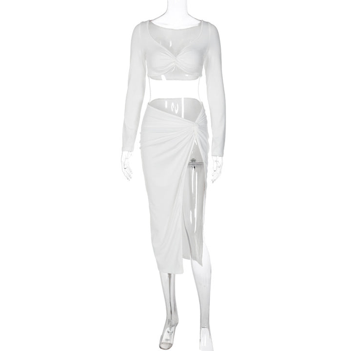 Damen Elegantes Maxikleid mit schulterfreier Gestaltung und drapierter Taillierung Drune