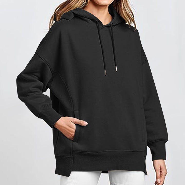 Damen Oversized Kapuzenpullover mit Taschen und Kängurustil Drune