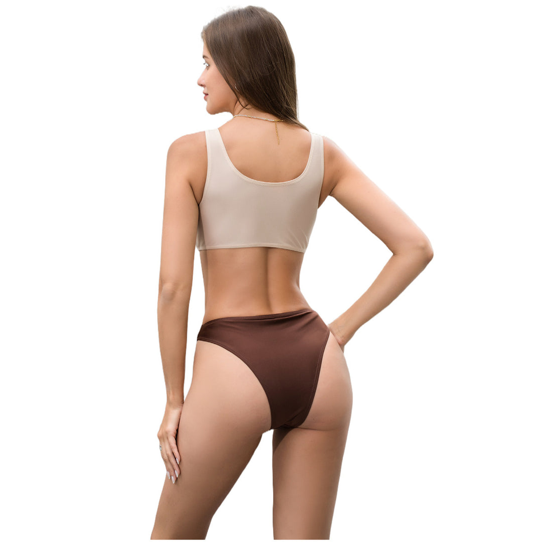Damen Einteiler Badeanzug mit innovativem Cut-Out und schickem Ringdetail Drune