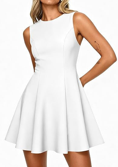 Damen klassisches A-Linienkleid Drune