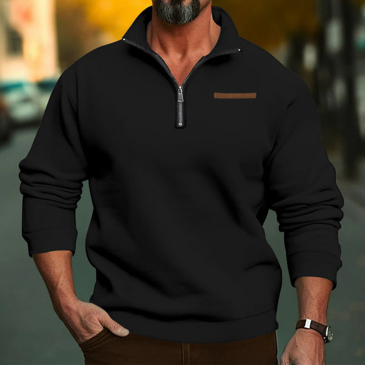 Herren Fleece Sweatshirt mit Reißverschluss Drune