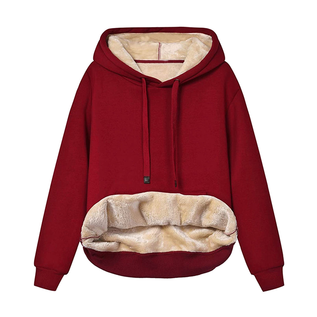 Damen Kuscheliger Hoodie mit Fleece-Innenfutter und praktischen Taschen Drune