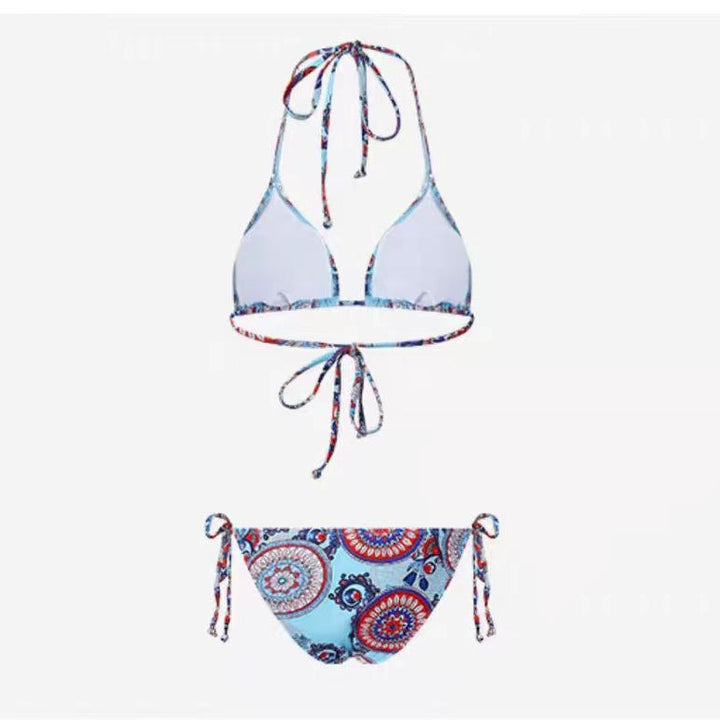 Damen Triangel-Bikini mit verspieltem Mandala-Muster Drune