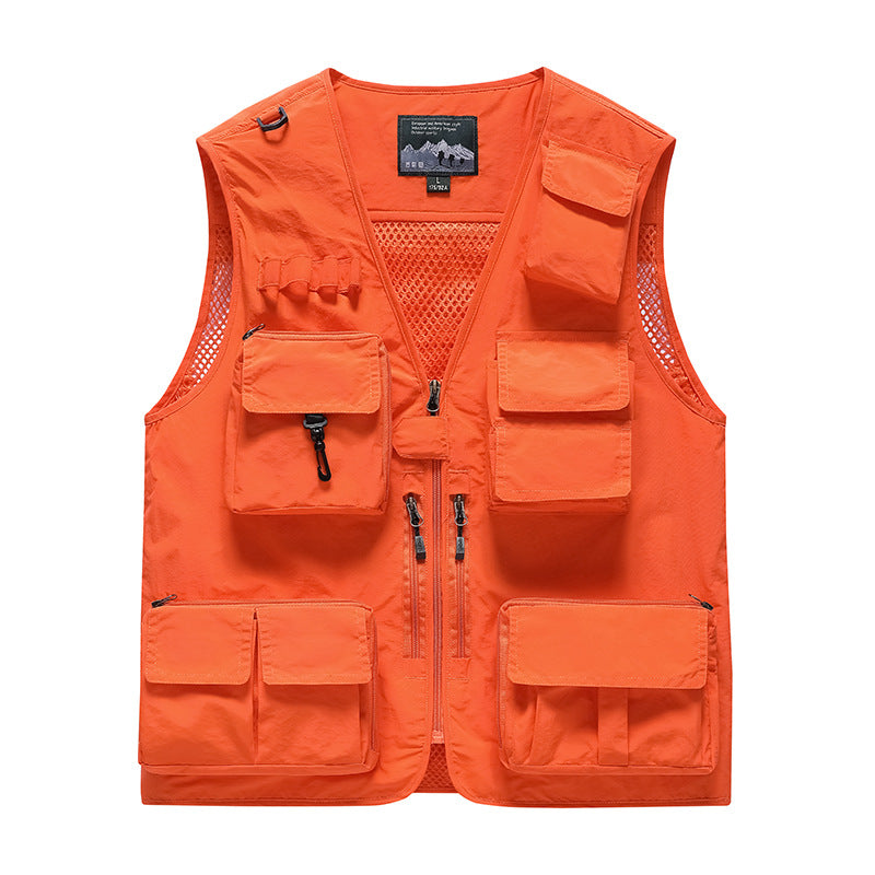 Herren Multifunktionale Anglerweste mit Taschen Drune