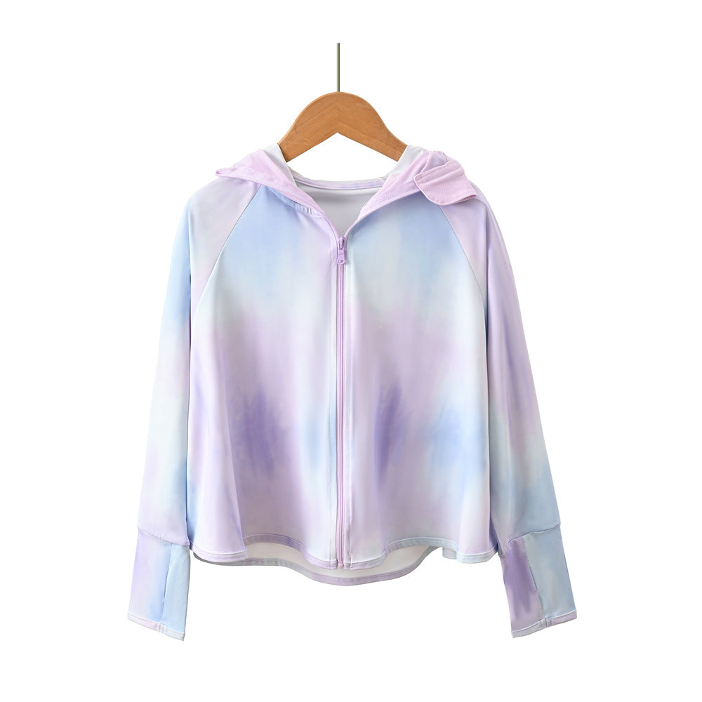 Jungen atmungsaktive Kapuzenjacke mit UV-Schutz Drune