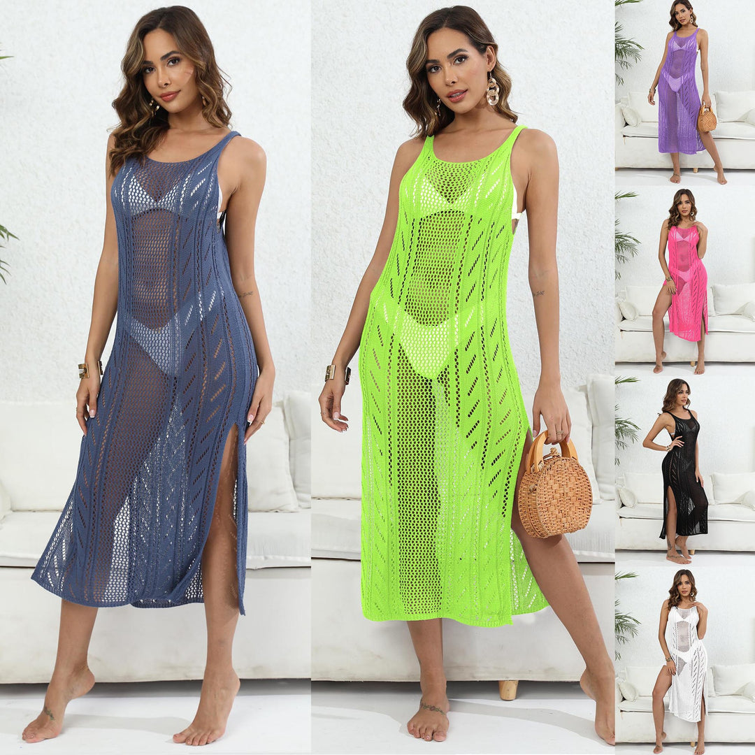 Damen luftiger Mesh-Strandüberwurf Drune