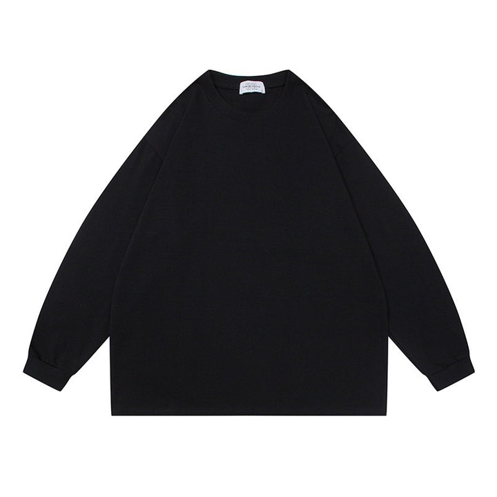 Unisex Oversize-Longsleeve aus schwerer Baumwollmischung mit Raglanärmeln und gerippten Bündchen Drune