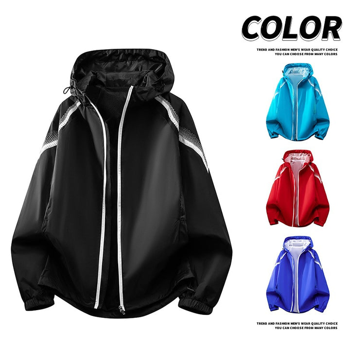Herren Leichte Funktionsjacke mit Kapuze Drune