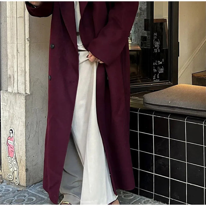 Damen Oversized Mantel Drune