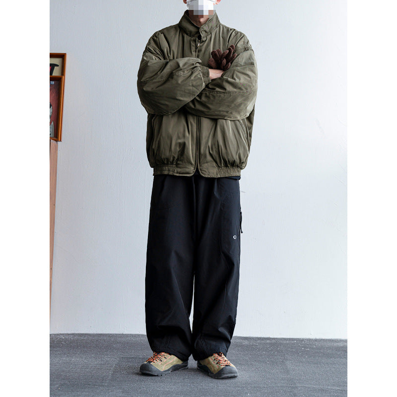 Herren Bequeme Steppjacke mit hohem Kragen Drune