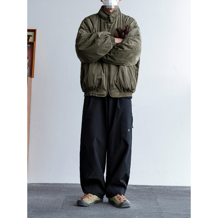 Herren Bequeme Steppjacke mit hohem Kragen Drune