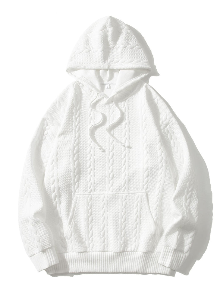 Herren Kapuzenpullover mit strukturiertem Muster Drune