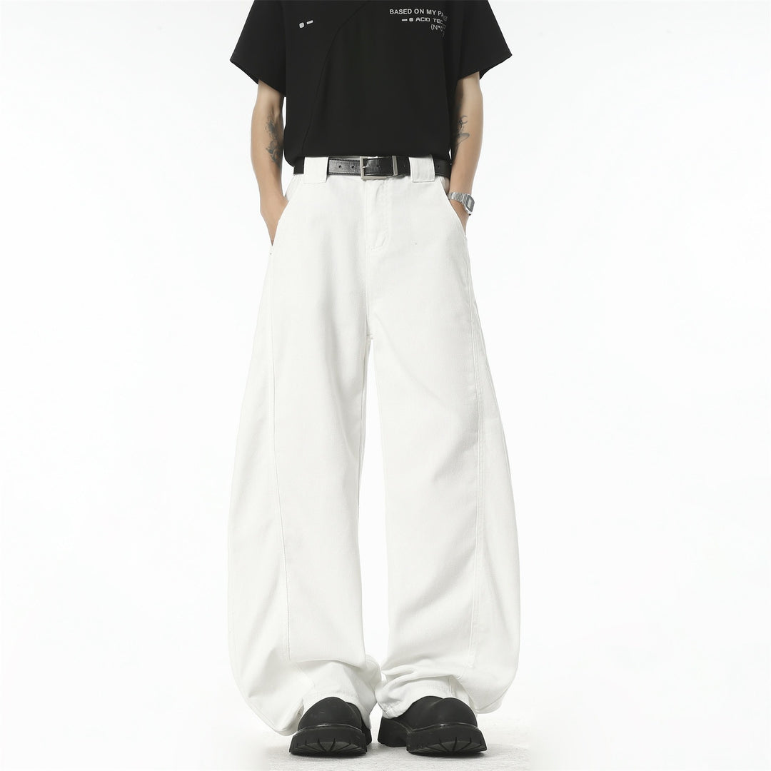 Damen Weit geschnittene High-Waist Hose Drune