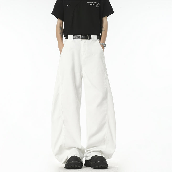 Damen Weit geschnittene High-Waist Hose Drune