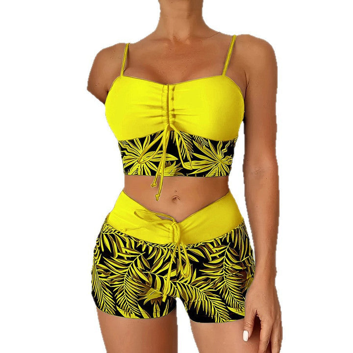 Damen Sportliches Bikini-Top mit Shorts Drune