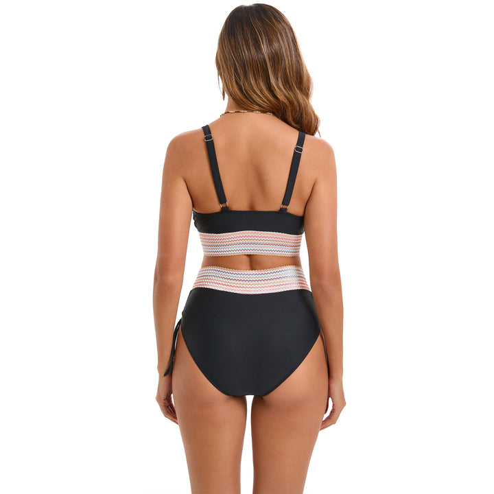 Damen Hochtailliertes Bikini-Set mit trendigen Schnürdetails Drune