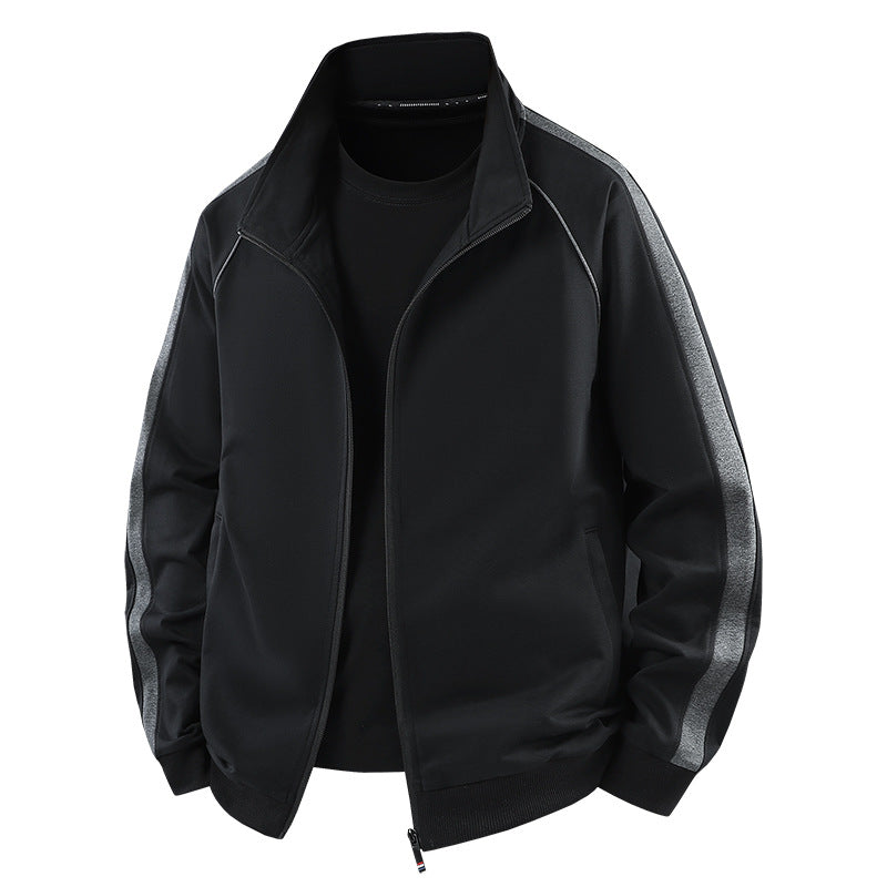 Herren Leichter Freizeit-Trainingsanzug-Set mit Reißverschlussjacke, elastischer Bund & Reißverschlusstaschen Drune