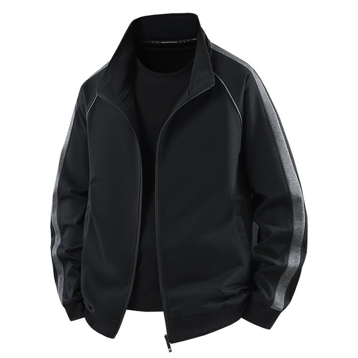 Herren Leichter Freizeit-Trainingsanzug-Set mit Reißverschlussjacke, elastischer Bund & Reißverschlusstaschen Drune