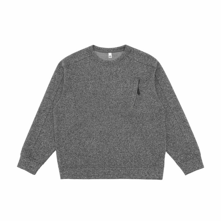Unisex Strukturierter Rundhals-Sweatshirt mit Raglanärmeln und geripptem Saum Drune