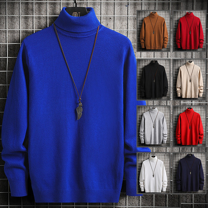 Herren modischer Rollkragenpullover aus hochwertiger Baumwolle Drune