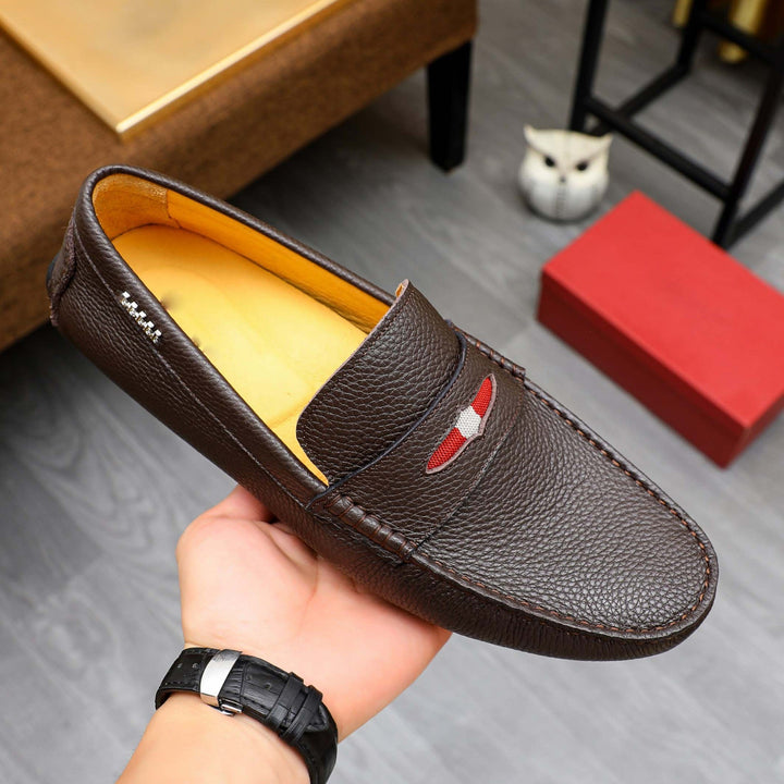 Herren Mokassin aus hochwertigem Leder mit eleganter Ziernaht Drune