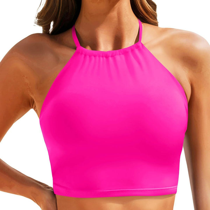 Damen Sportliches Bikini-Oberteil mit Halterneck-Design Drune