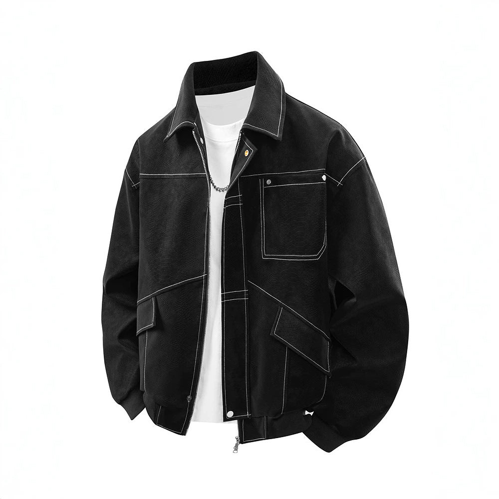 Herren Modische Freizeitjacke mit praktischen Taschen Drune