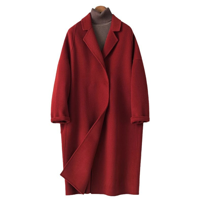 Damen Modischer Wickelmantel Drune
