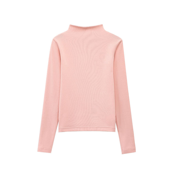 Damen nan schmal geschnittener Stretch-Rollkragenpullover aus Feinstrick Drune