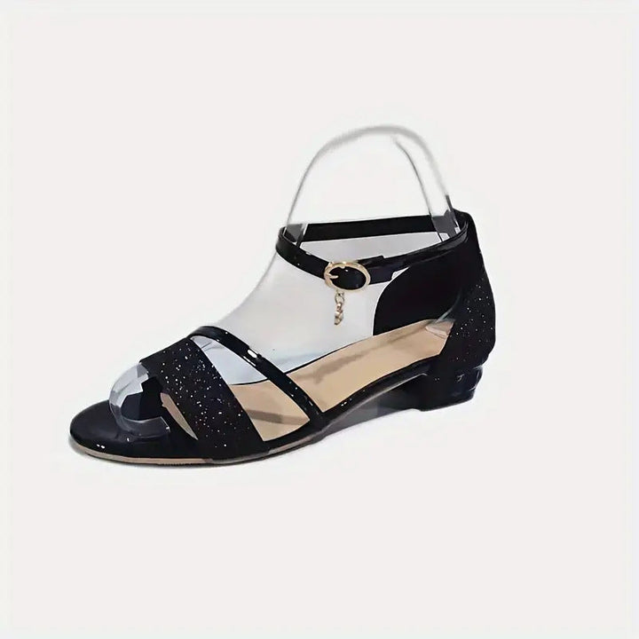 Damen Glitzernde Absatzsandalen Drune