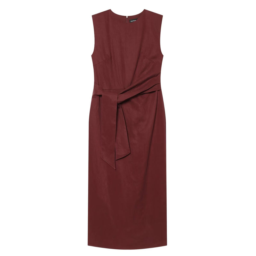 Damen Wickelkleid mit langem Saum Drune