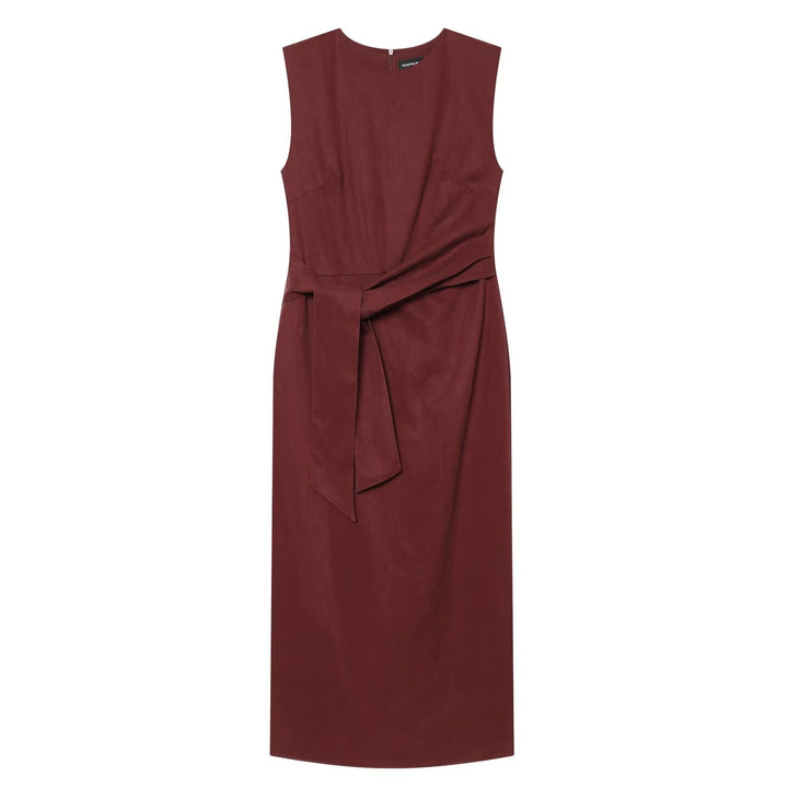 Damen Wickelkleid mit langem Saum Drune