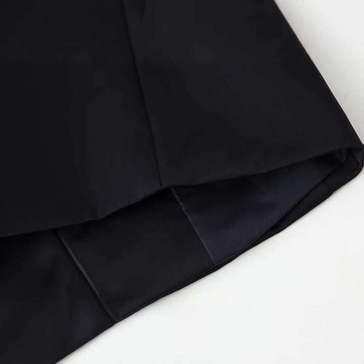 Damen Taillierte Mandarinkragen-Jacke mit dekorativen Kordelknöpfen Drune