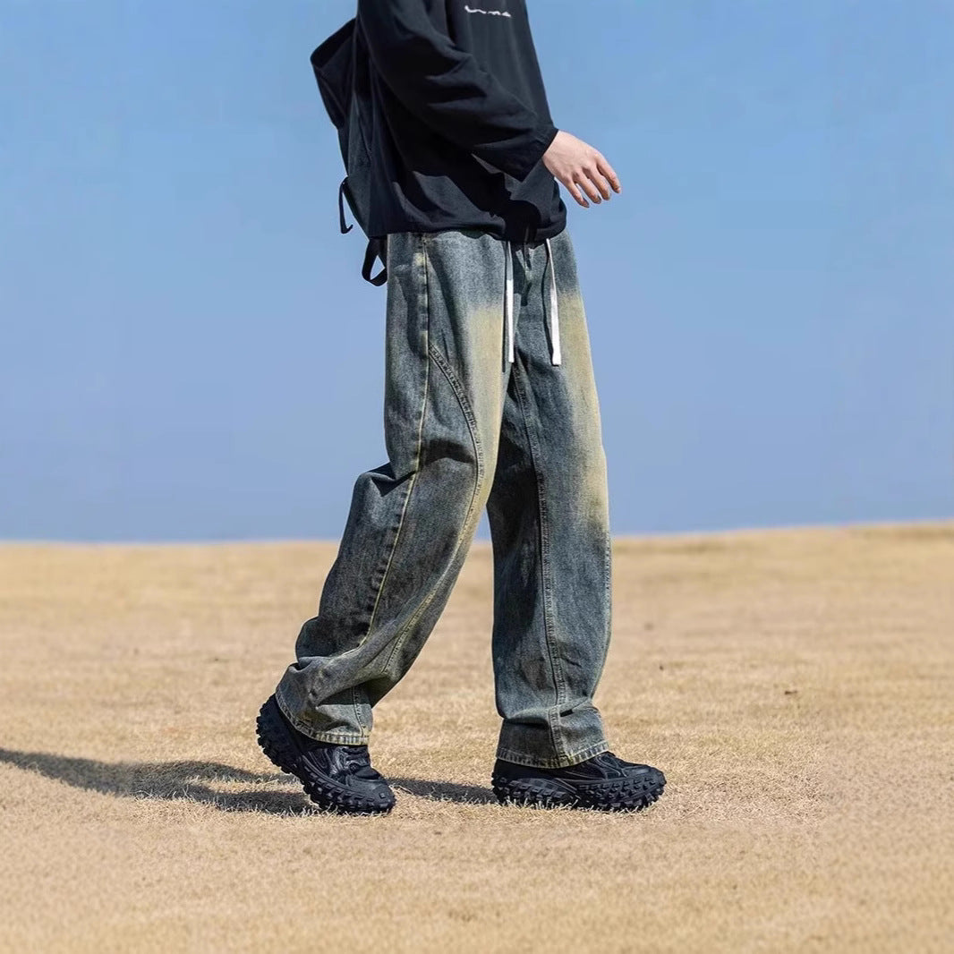 Herren Weitgeschnittene Denim-Hose Drune 1787982091