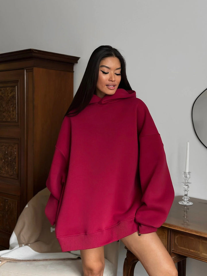 Damen bequemer Oversized Hoodie Drune
