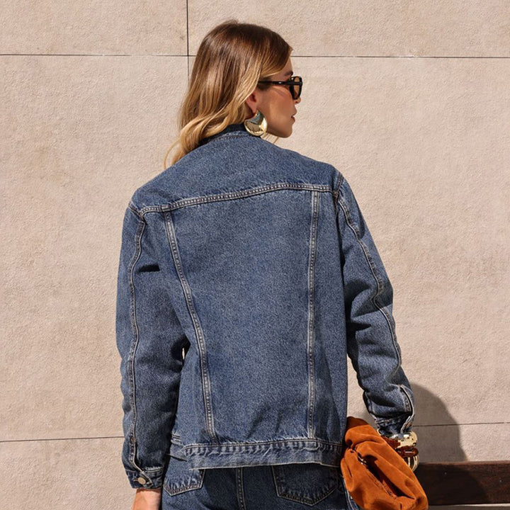 Damen Jeansjacke im modernen cropped Schnitt Drune