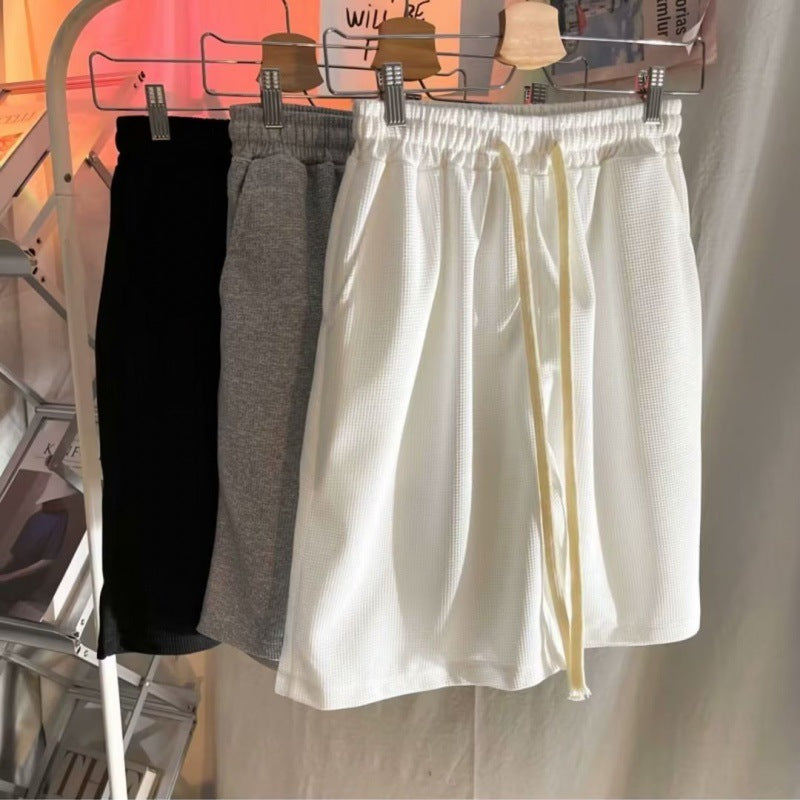 Herren Sportliche Mesh-Shorts mit elastischem Bund und Kordelzug Drune