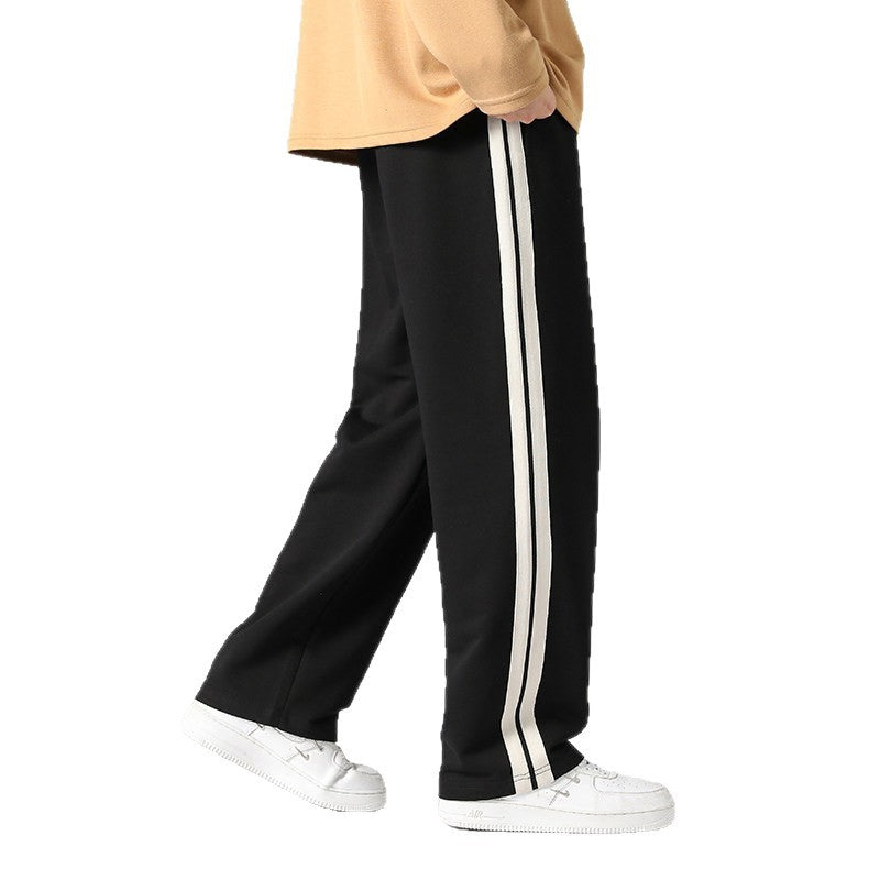 Herren Relaxed-Fit Lounge‑Hose mit markanten Seitenstreifen & verstellbarem Tunnelzug Drune