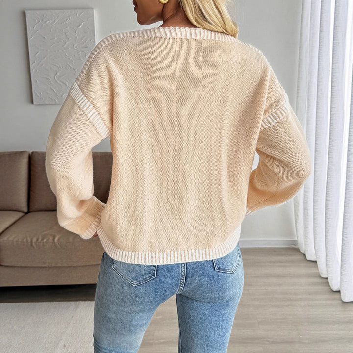 Damen Lässiger Strickcardigan mit Schnüroptik Drune