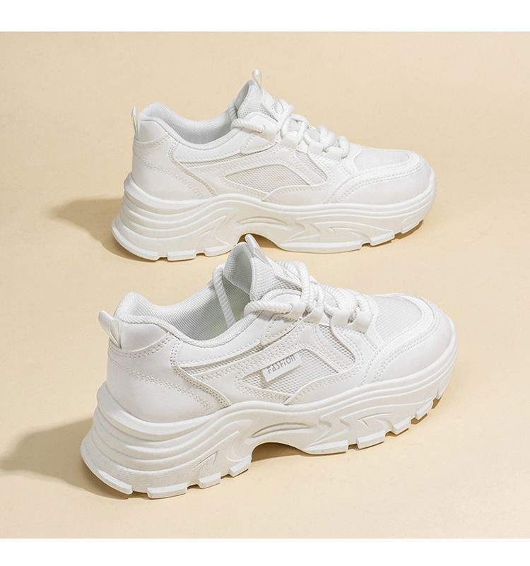 Damen Chunky Sneakers mit dämpfender Sohle und atmungsaktiver Obermaterialstruktur Drune