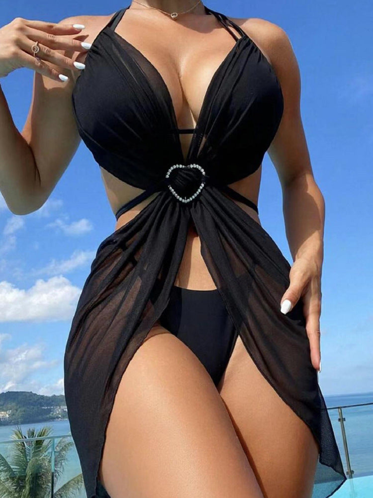 Damen Badeanzug mit eleganter Schnittführung Drune